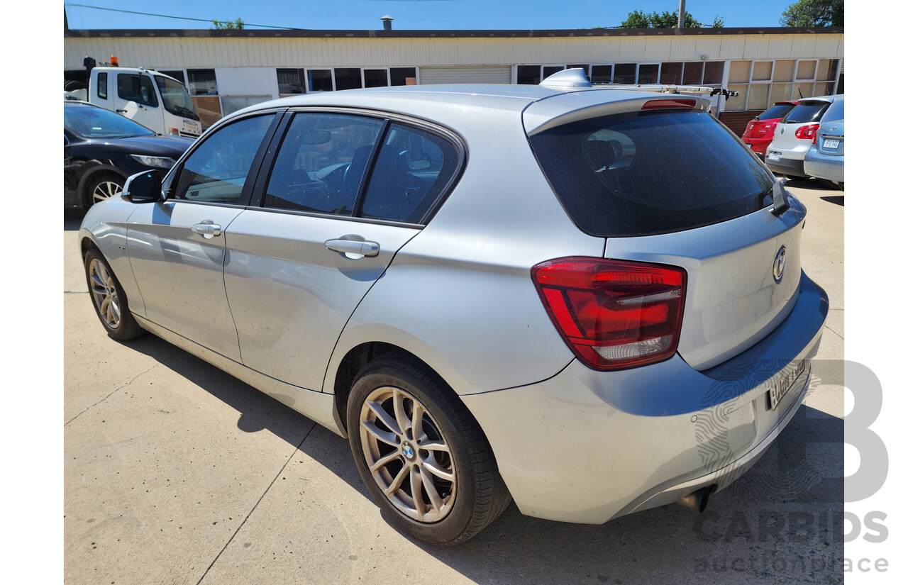 3/2012 Bmw 1 18i F20 5d Hatchback Silver 1.6L