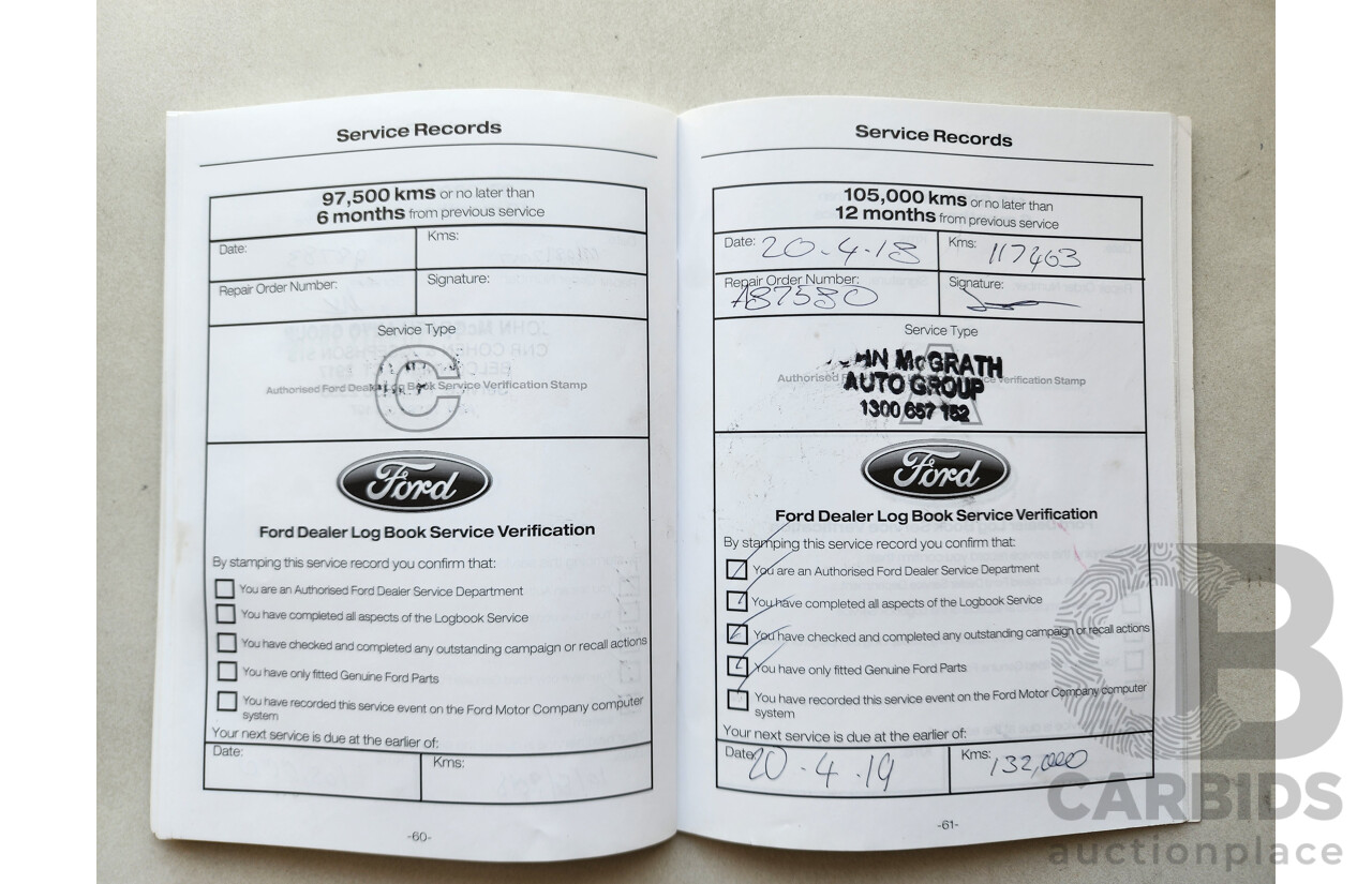 7/2013 Ford Kuga Trend (awd) TF 4d Wagon White 2.0L