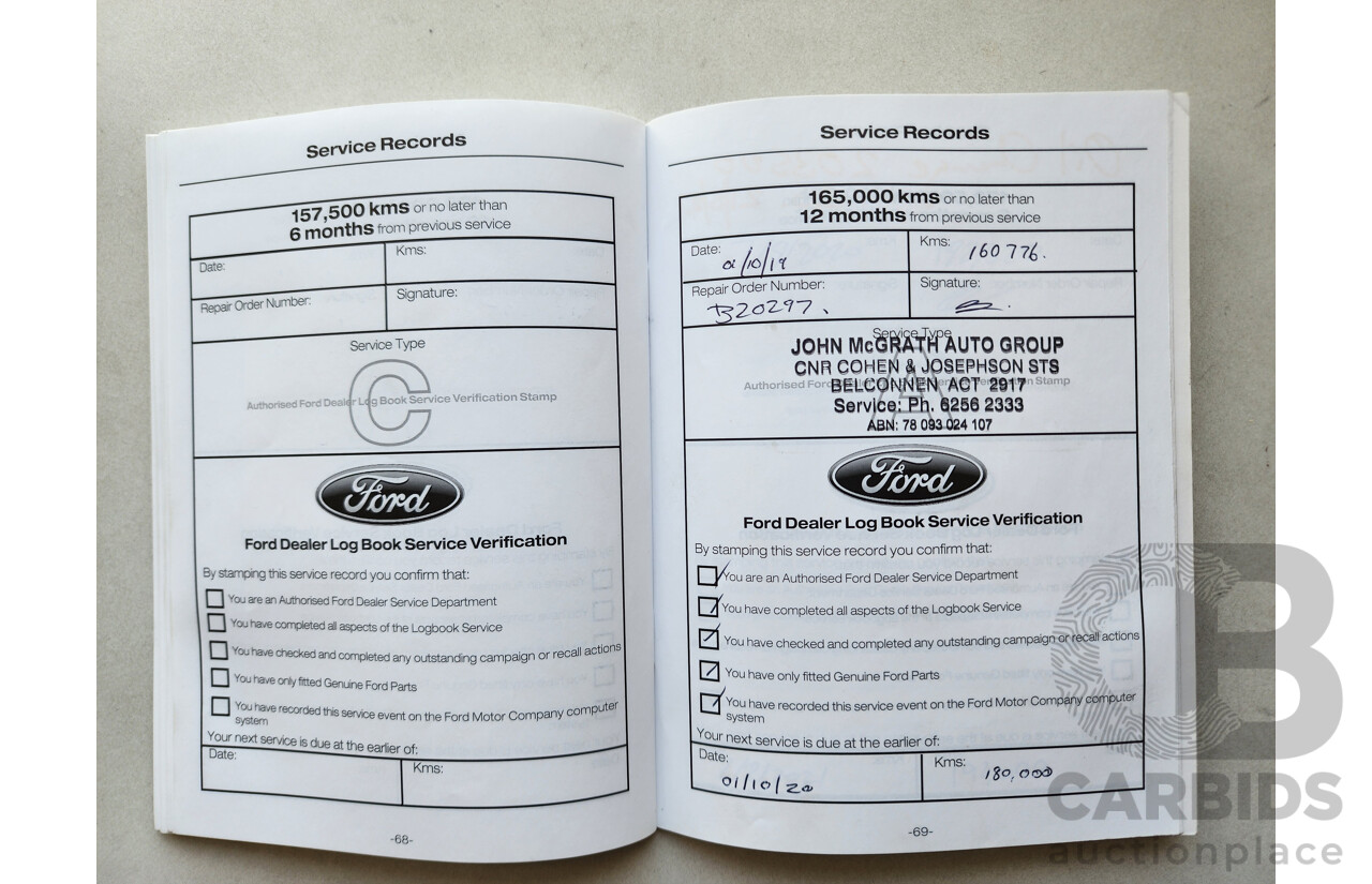 7/2013 Ford Kuga Trend (awd) TF 4d Wagon White 2.0L