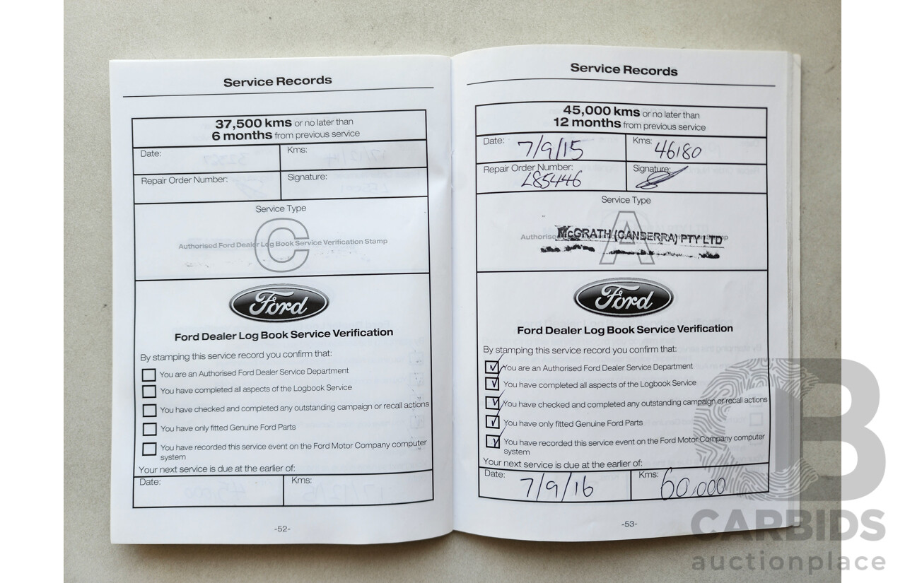 7/2013 Ford Kuga Trend (awd) TF 4d Wagon White 2.0L