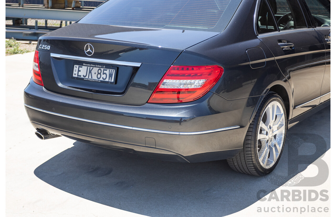 06/2011 Mercedes-Benz C250 CGI Avantgarde W204 MY10 UPGRADE 4D Sedan Magnetite Black Metallic 1.8L