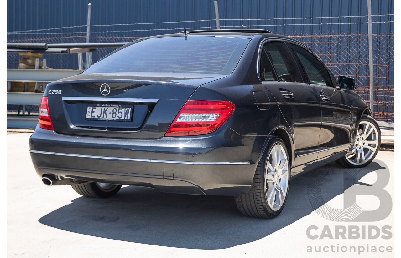 06/2011 Mercedes-Benz C250 CGI Avantgarde W204 MY10 UPGRADE 4D Sedan Magnetite Black Metallic 1.8L