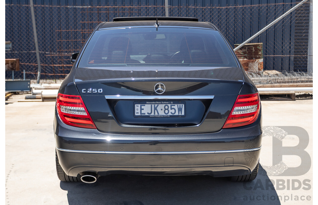 06/2011 Mercedes-Benz C250 CGI Avantgarde W204 MY10 UPGRADE 4D Sedan Magnetite Black Metallic 1.8L