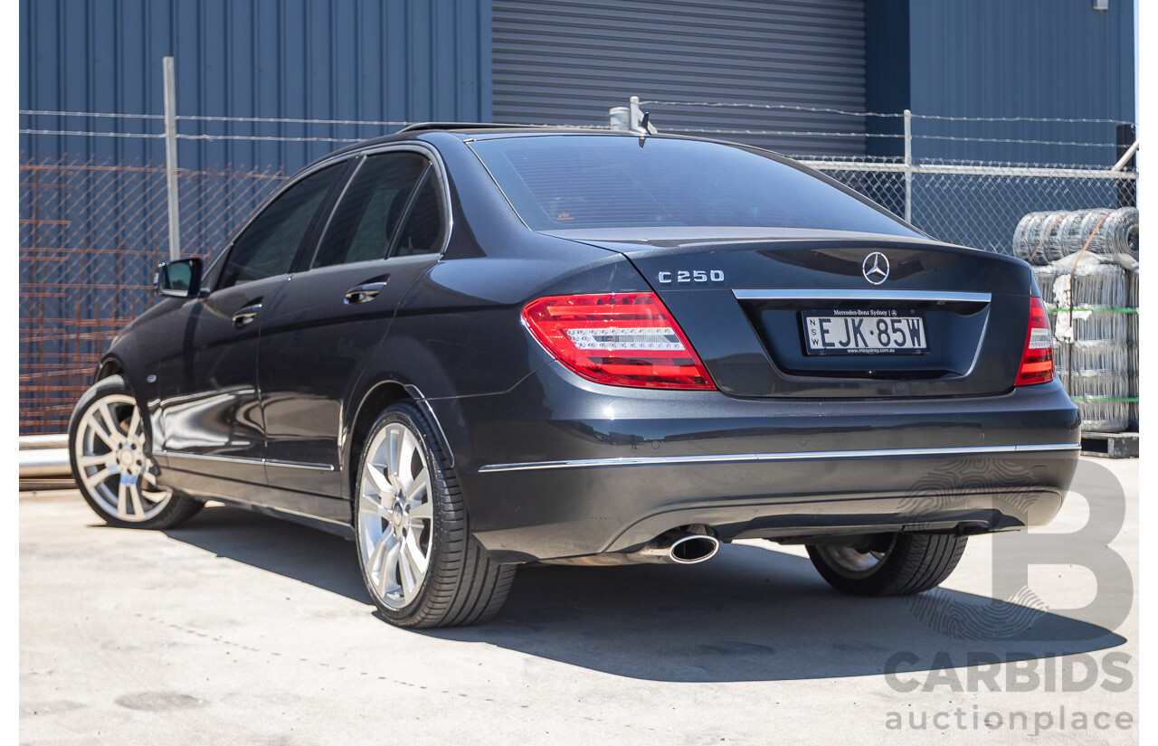 06/2011 Mercedes-Benz C250 CGI Avantgarde W204 MY10 UPGRADE 4D Sedan Magnetite Black Metallic 1.8L