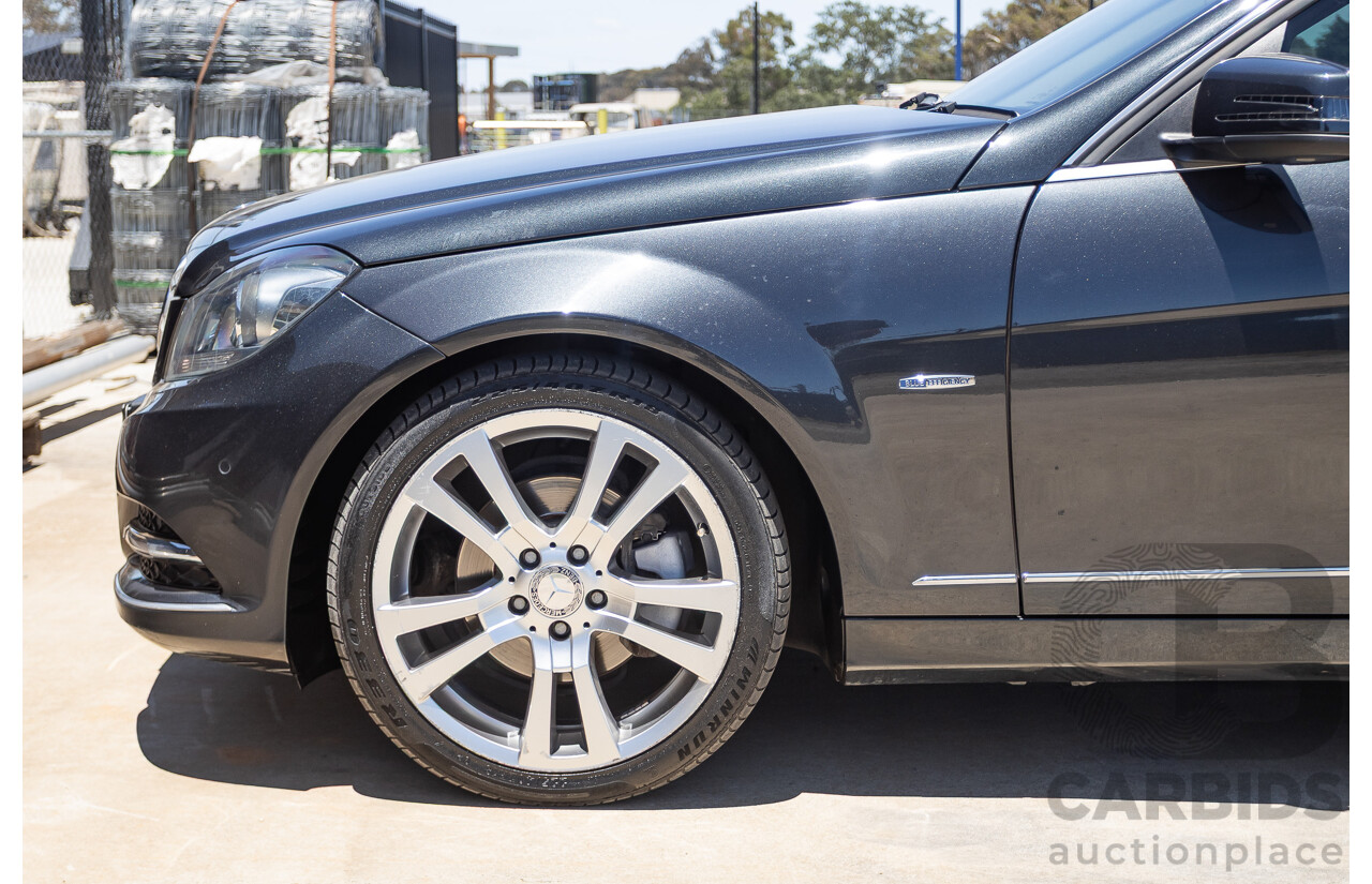 06/2011 Mercedes-Benz C250 CGI Avantgarde W204 MY10 UPGRADE 4D Sedan Magnetite Black Metallic 1.8L
