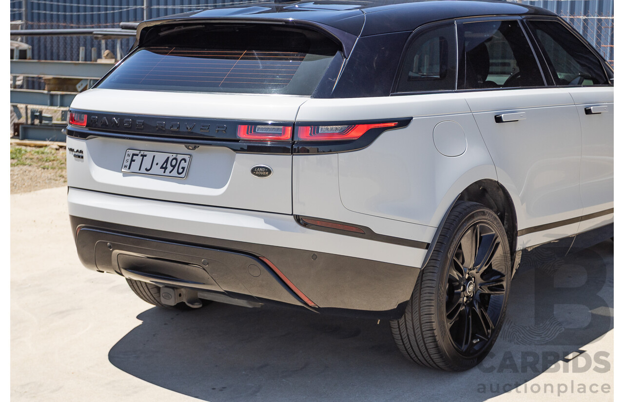 09/2017 Range Rover Velar D240 R-DYNAMIC S (AWD) MY18 4D Wagon Glacier White Turbo Diesel 2.0L