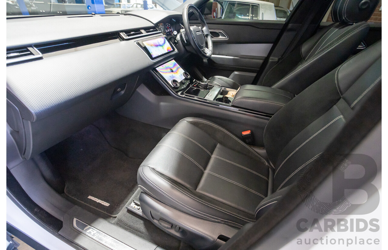 09/2017 Range Rover Velar D240 R-DYNAMIC S (AWD) MY18 4D Wagon Glacier White Turbo Diesel 2.0L