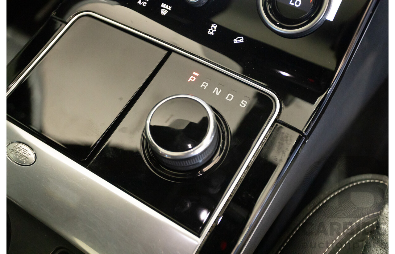 09/2017 Range Rover Velar D240 R-DYNAMIC S (AWD) MY18 4D Wagon Glacier White Turbo Diesel 2.0L