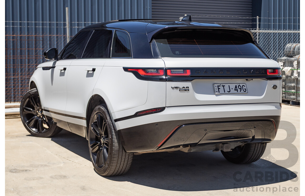 09/2017 Range Rover Velar D240 R-DYNAMIC S (AWD) MY18 4D Wagon Glacier White Turbo Diesel 2.0L