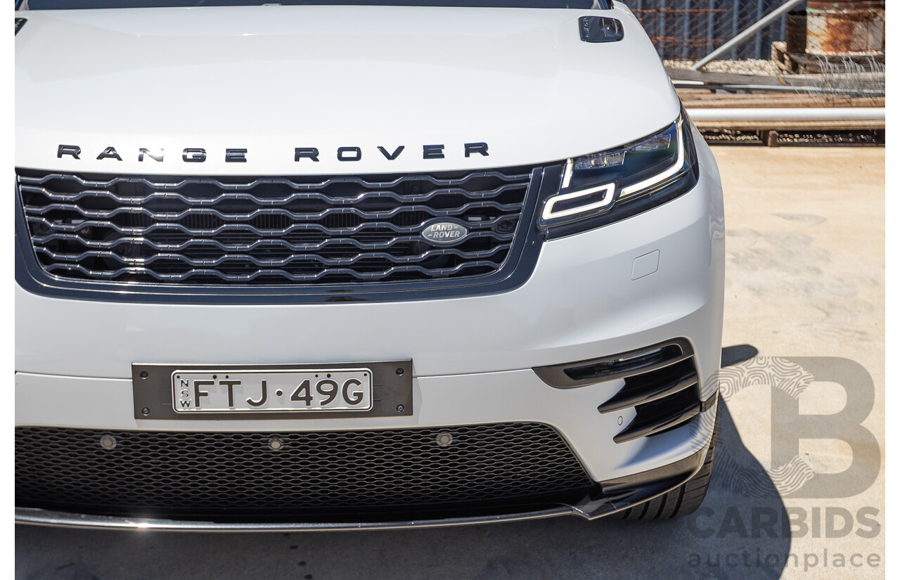 09/2017 Range Rover Velar D240 R-DYNAMIC S (AWD) MY18 4D Wagon Glacier White Turbo Diesel 2.0L