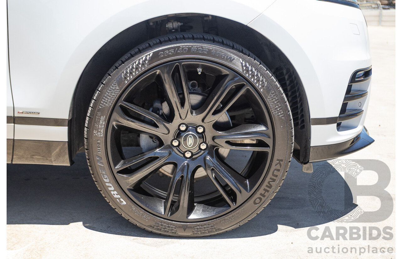 09/2017 Range Rover Velar D240 R-DYNAMIC S (AWD) MY18 4D Wagon Glacier White Turbo Diesel 2.0L