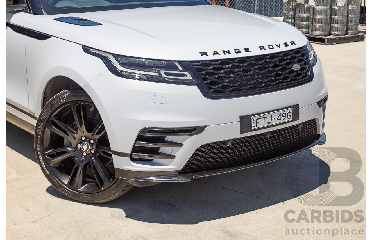 09/2017 Range Rover Velar D240 R-DYNAMIC S (AWD) MY18 4D Wagon Glacier White Turbo Diesel 2.0L