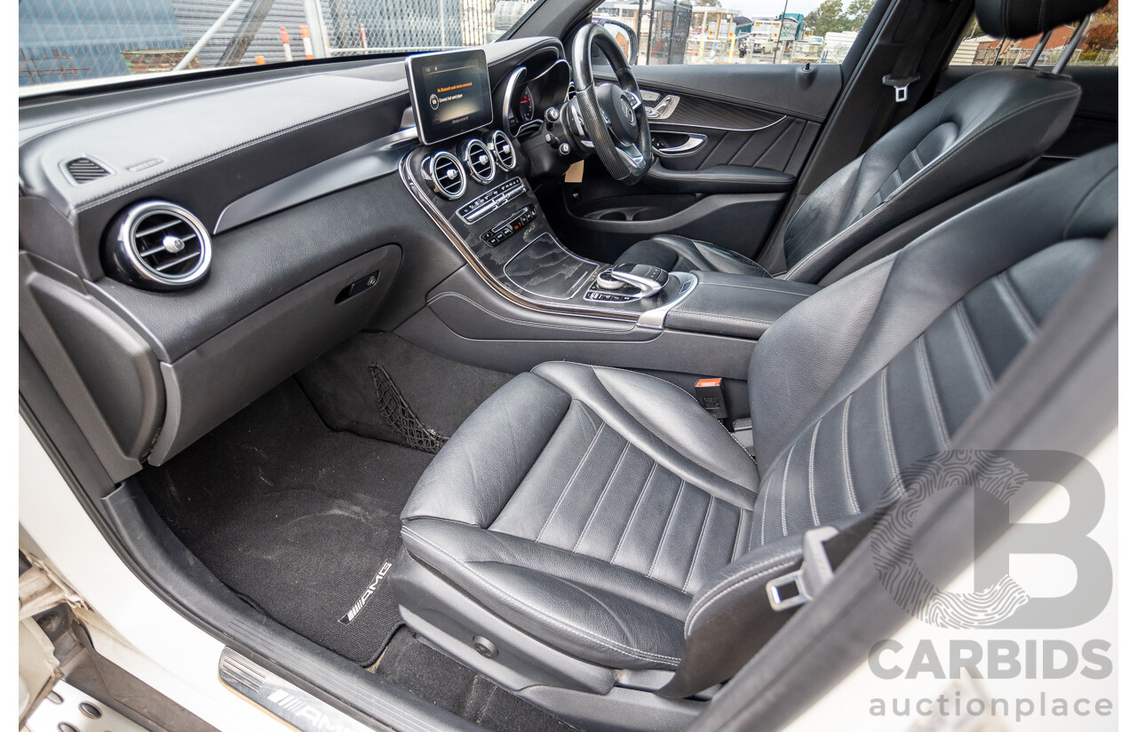 12/2016 Mercedes-Benz GLC 43 AMG (AWD) 253 MY17 4D Wagon Diamond White Bright Turbo 3.0L