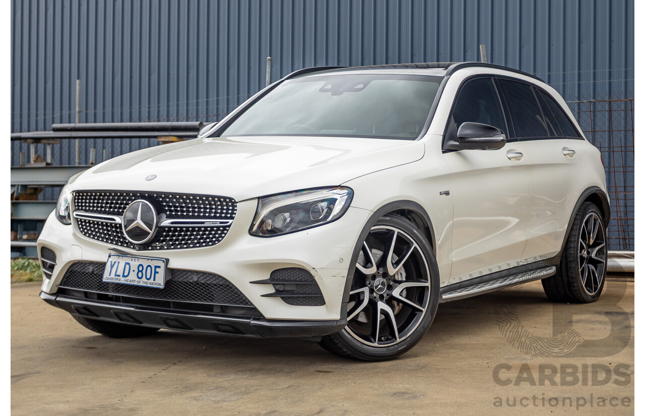 12/2016 Mercedes-Benz GLC 43 AMG (AWD) 253 MY17 4D Wagon Diamond White Bright Turbo 3.0L