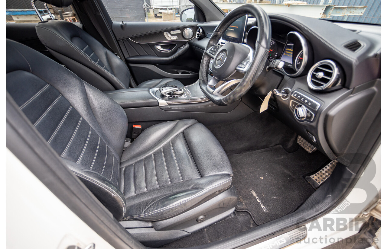 12/2016 Mercedes-Benz GLC 43 AMG (AWD) 253 MY17 4D Wagon Diamond White Bright Turbo 3.0L