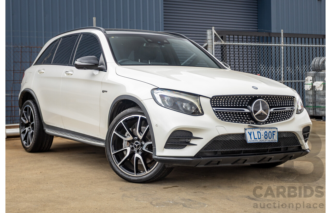 12/2016 Mercedes-Benz GLC 43 AMG (AWD) 253 MY17 4D Wagon Diamond White Bright Turbo 3.0L
