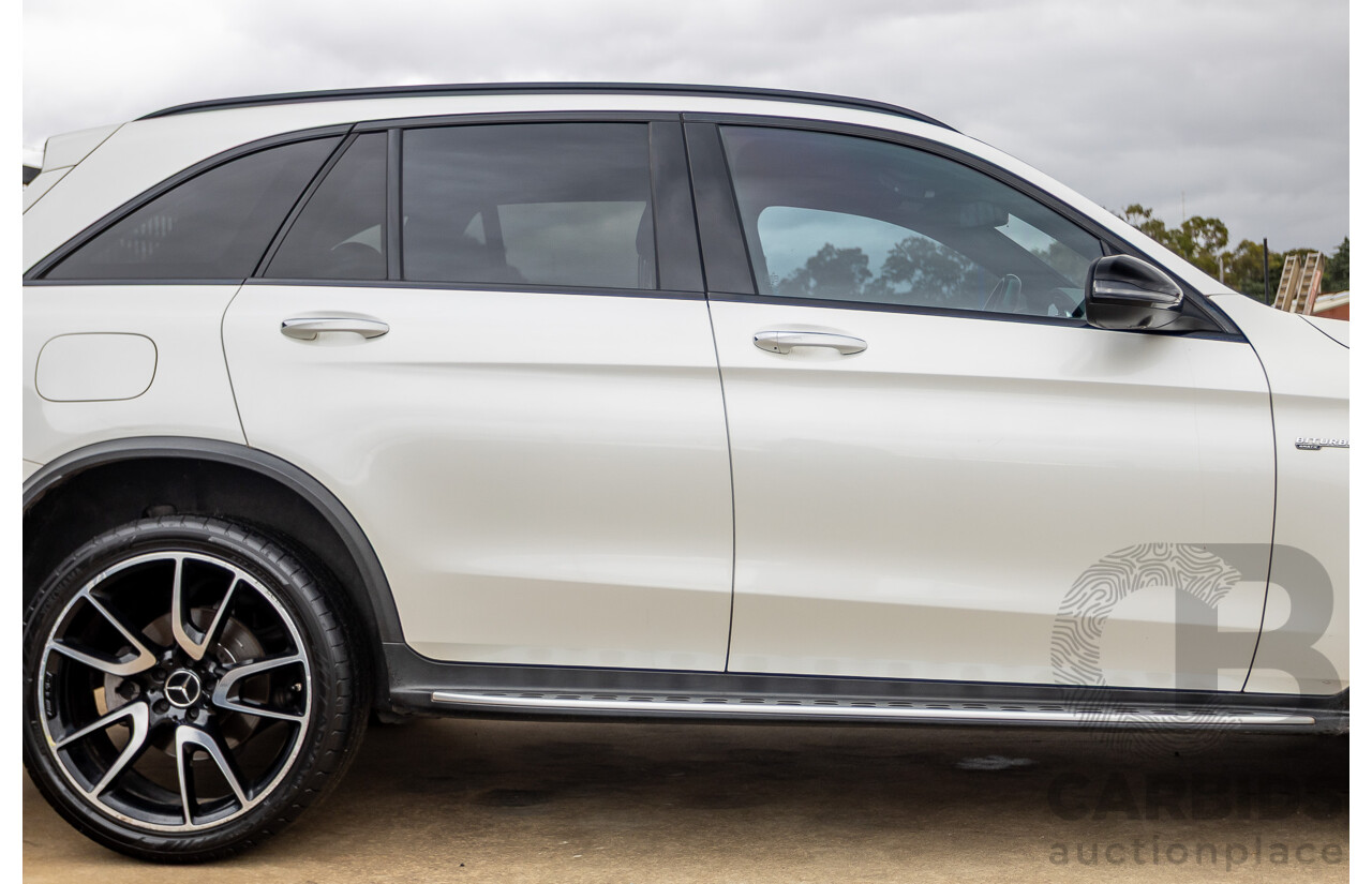 12/2016 Mercedes-Benz GLC 43 AMG (AWD) 253 MY17 4D Wagon Diamond White Bright Turbo 3.0L