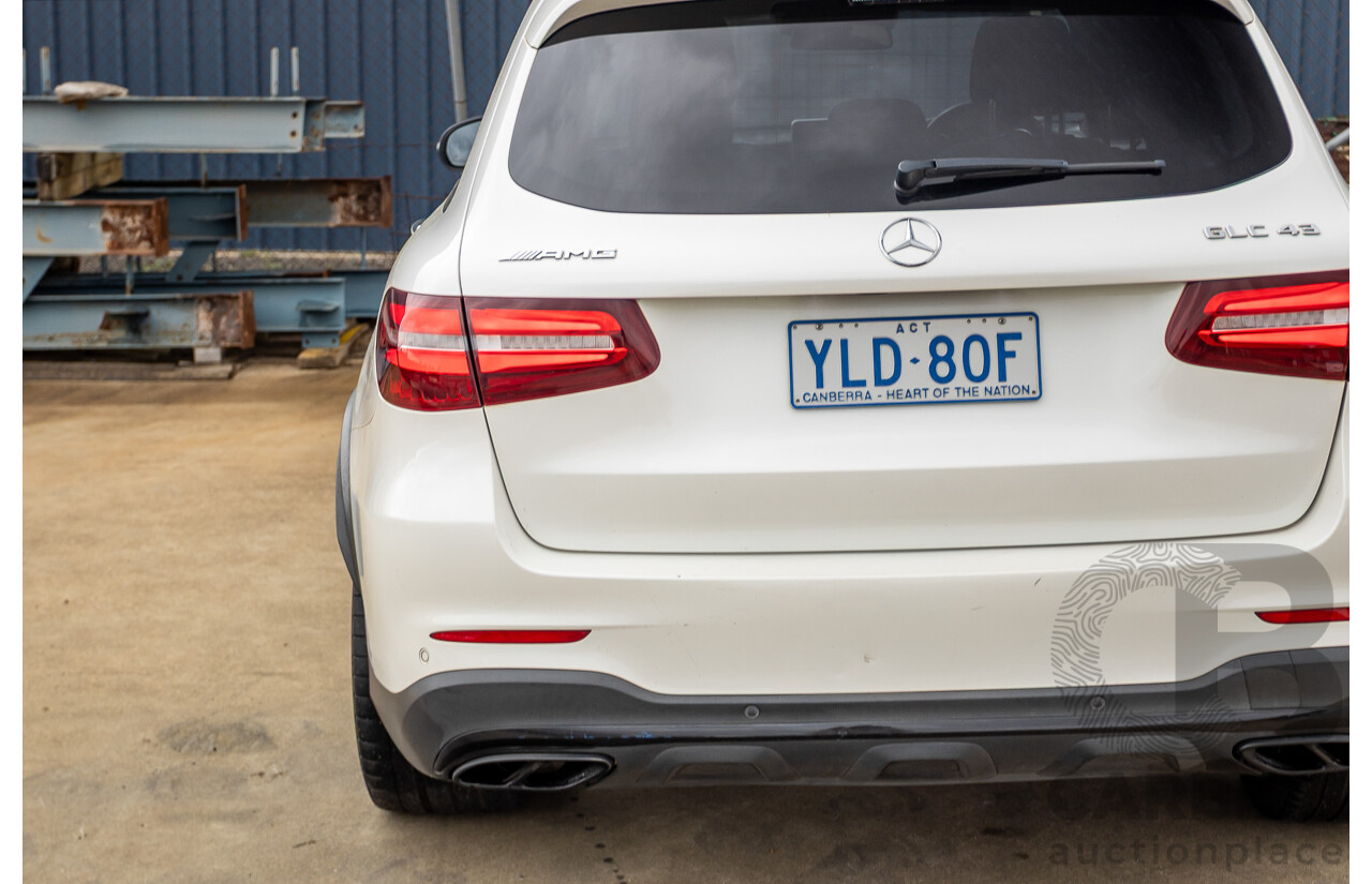 12/2016 Mercedes-Benz GLC 43 AMG (AWD) 253 MY17 4D Wagon Diamond White Bright Turbo 3.0L