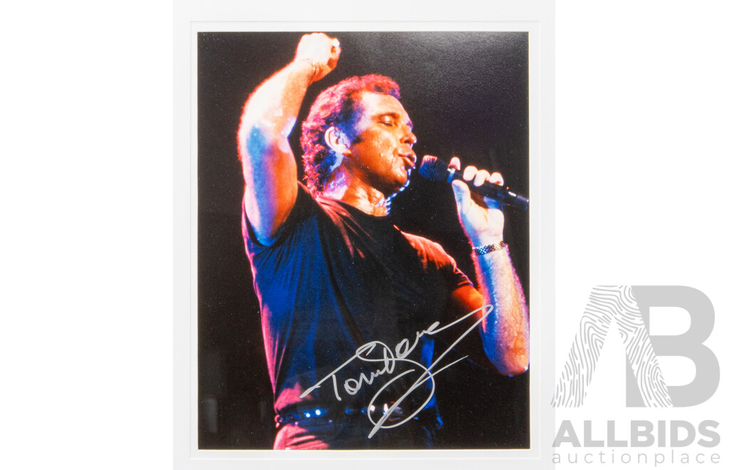 Tom Jones Entertainment Bundle - Includes Framed Signed Photograph, Concert Ticket & Two Vinyl's