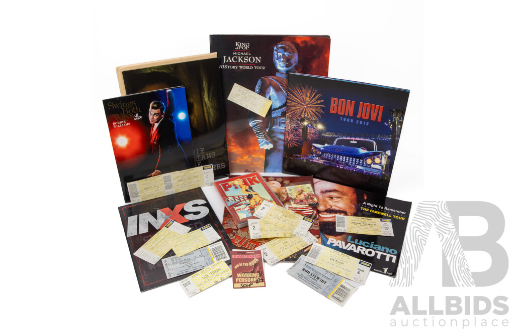 Large Collection of Concert Programs, Tickets and Other Memorabilia