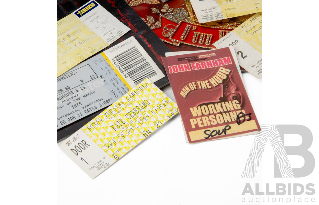 Large Collection of Concert Programs, Tickets and Other Memorabilia