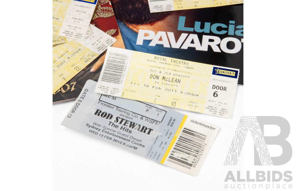Large Collection of Concert Programs, Tickets and Other Memorabilia