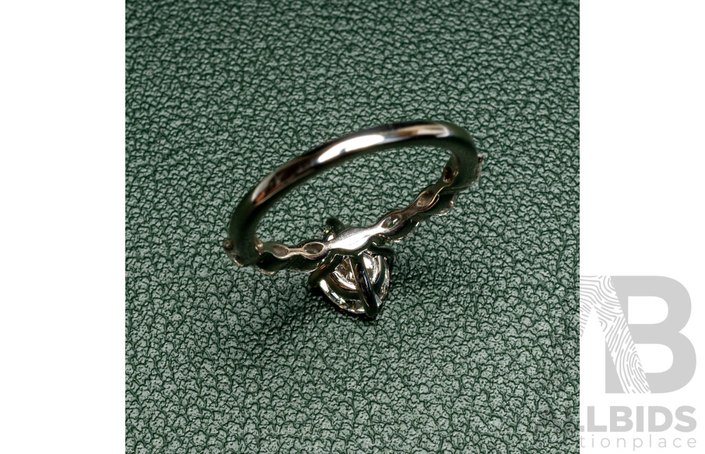 James Allen Lab Grown Diamond Engagement Ring, Est TDW 1.30ct, Size J, 2.59 Grams