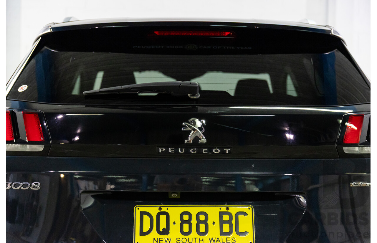08/2017 Peugeot 3008 GT Line (FWD) P84 4d Wagon Cumulus Grey Metallic Turbo 1.6L