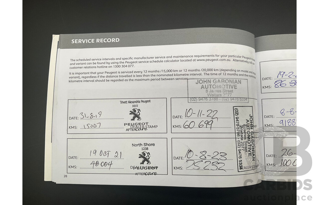 08/2017 Peugeot 3008 GT Line (FWD) P84 4d Wagon Cumulus Grey Metallic Turbo 1.6L