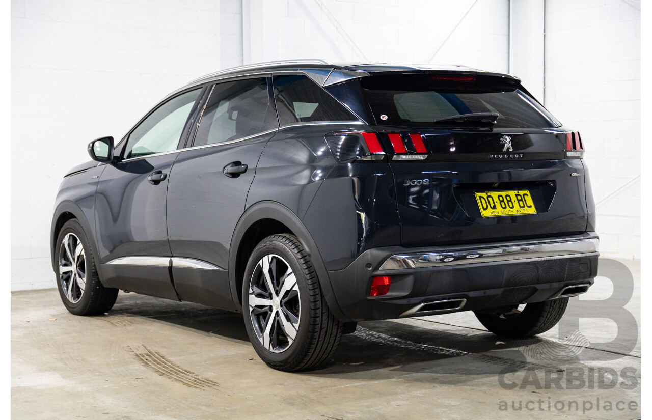 08/2017 Peugeot 3008 GT Line (FWD) P84 4d Wagon Cumulus Grey Metallic Turbo 1.6L