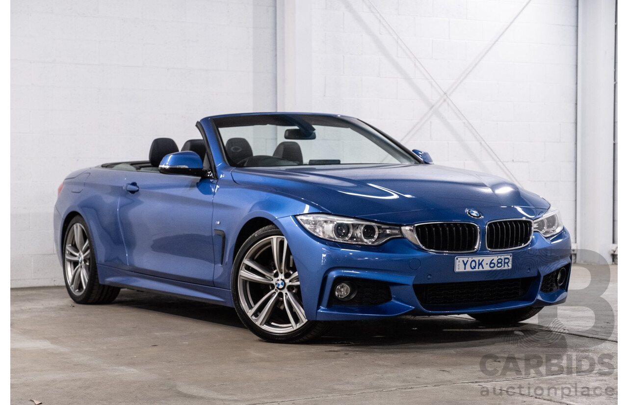 10/2014 BMW 420d M Sport F33 2d Convertible Estoril Blue Metallic Turbo Diesel 2.0L