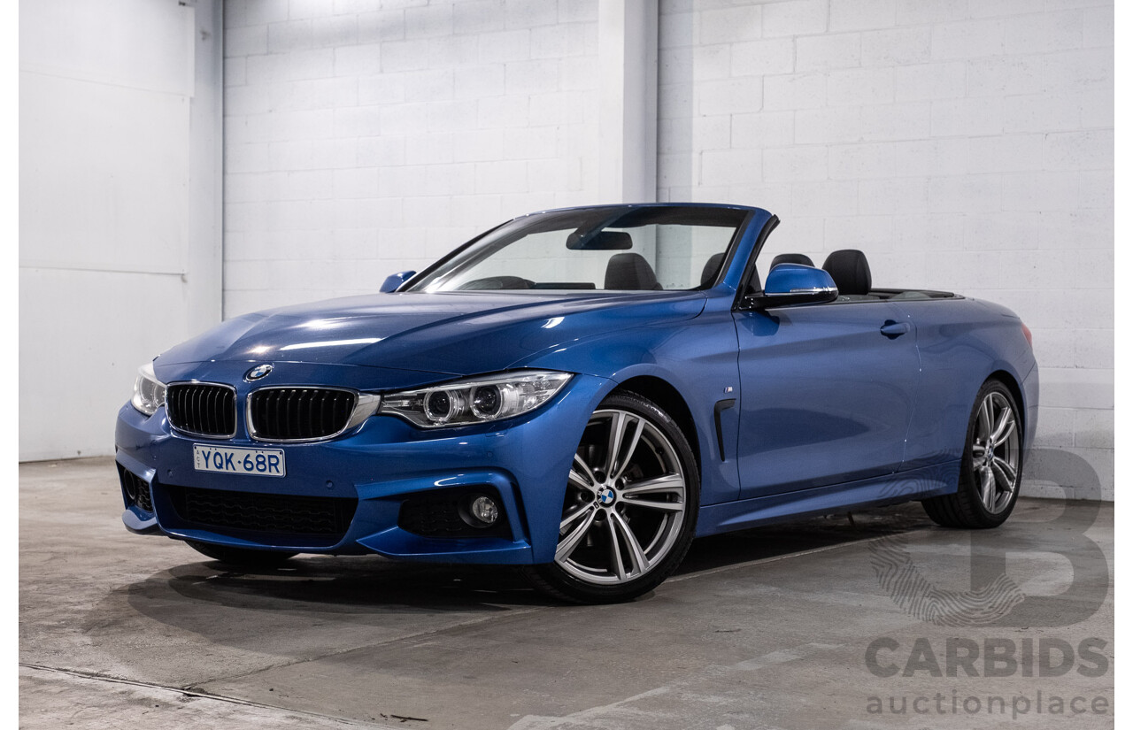 10/2014 BMW 420d M Sport F33 2d Convertible Estoril Blue Metallic Turbo Diesel 2.0L