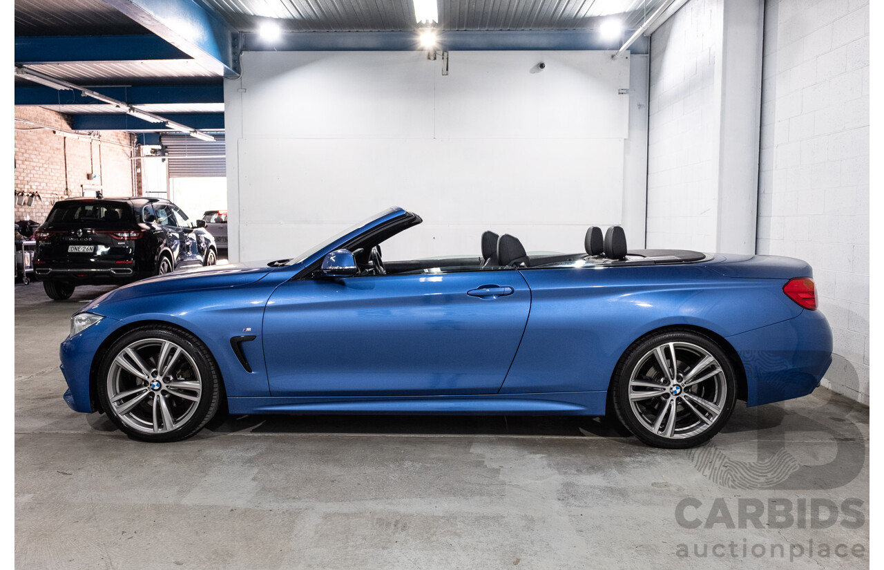10/2014 BMW 420d M Sport F33 2d Convertible Estoril Blue Metallic Turbo Diesel 2.0L