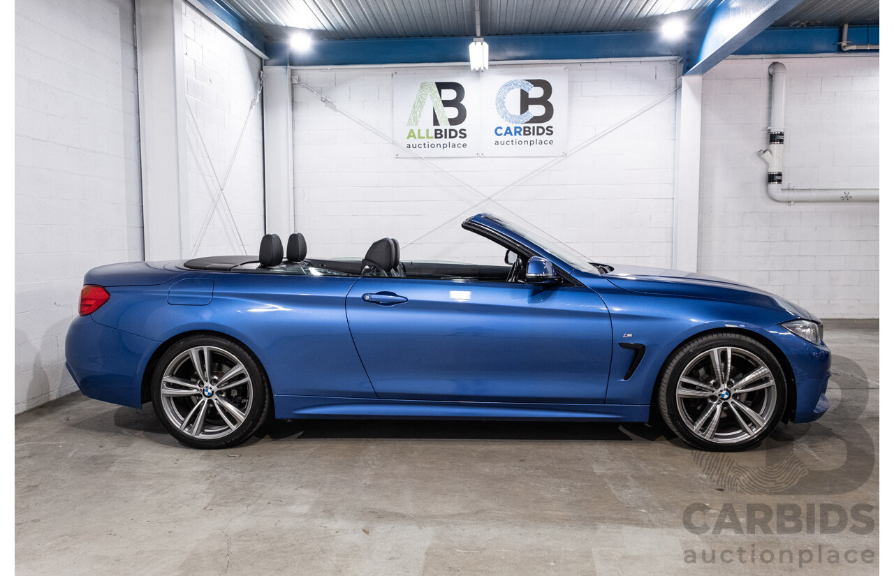 10/2014 BMW 420d M Sport F33 2d Convertible Estoril Blue Metallic Turbo Diesel 2.0L