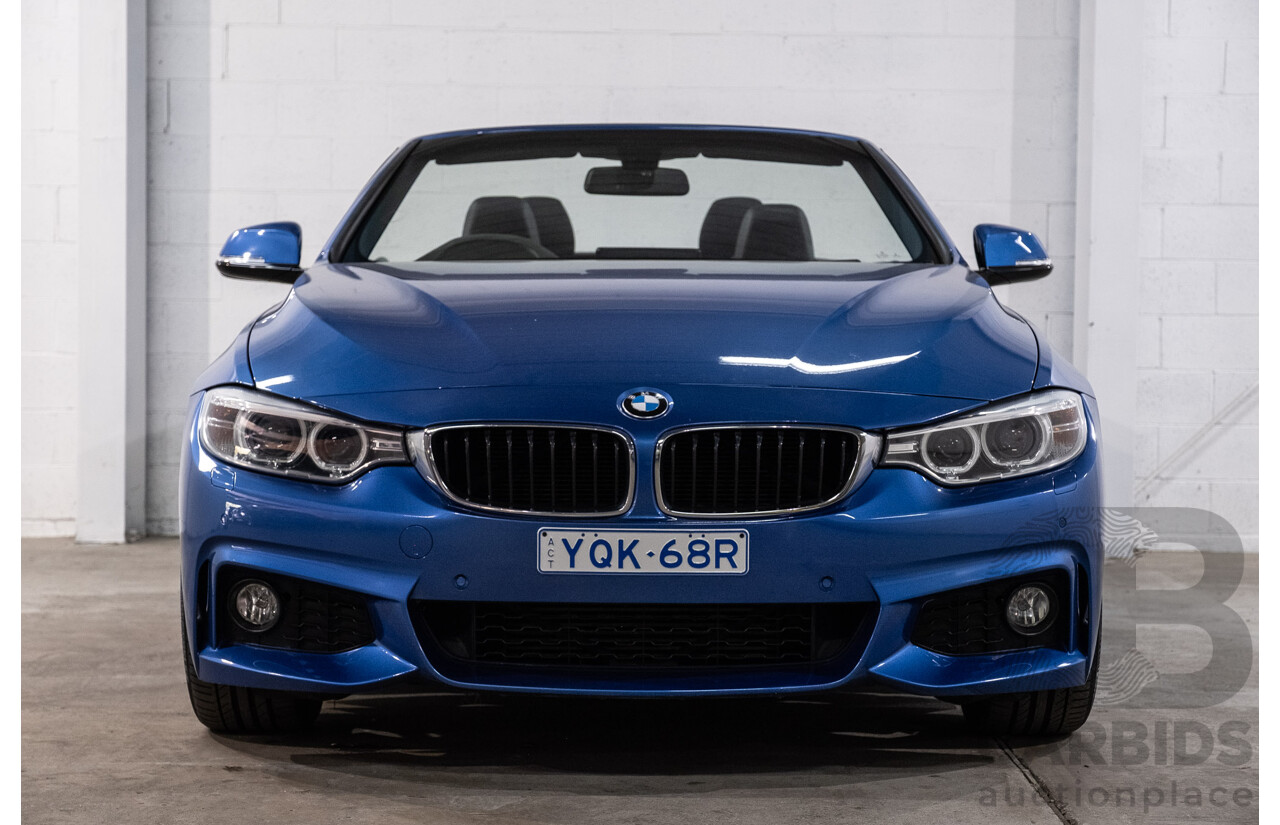 10/2014 BMW 420d M Sport F33 2d Convertible Estoril Blue Metallic Turbo Diesel 2.0L