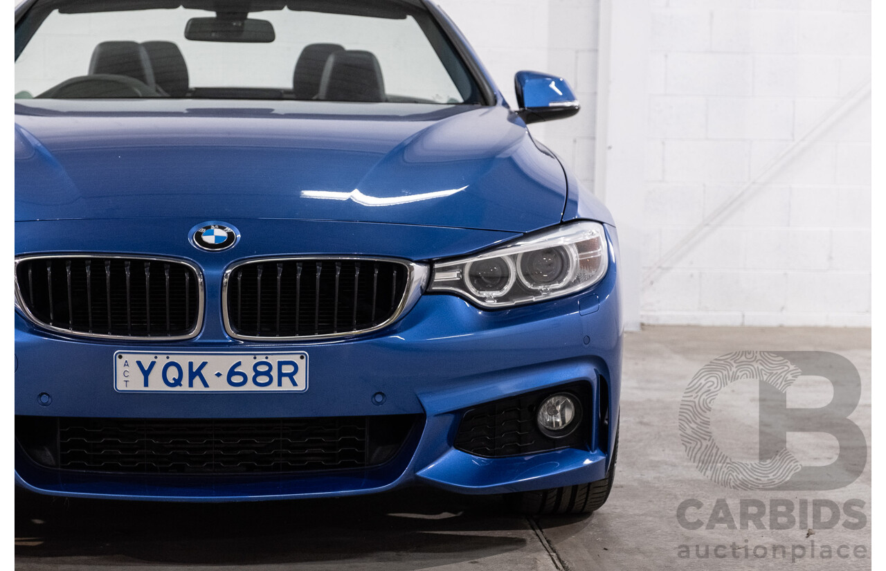 10/2014 BMW 420d M Sport F33 2d Convertible Estoril Blue Metallic Turbo Diesel 2.0L