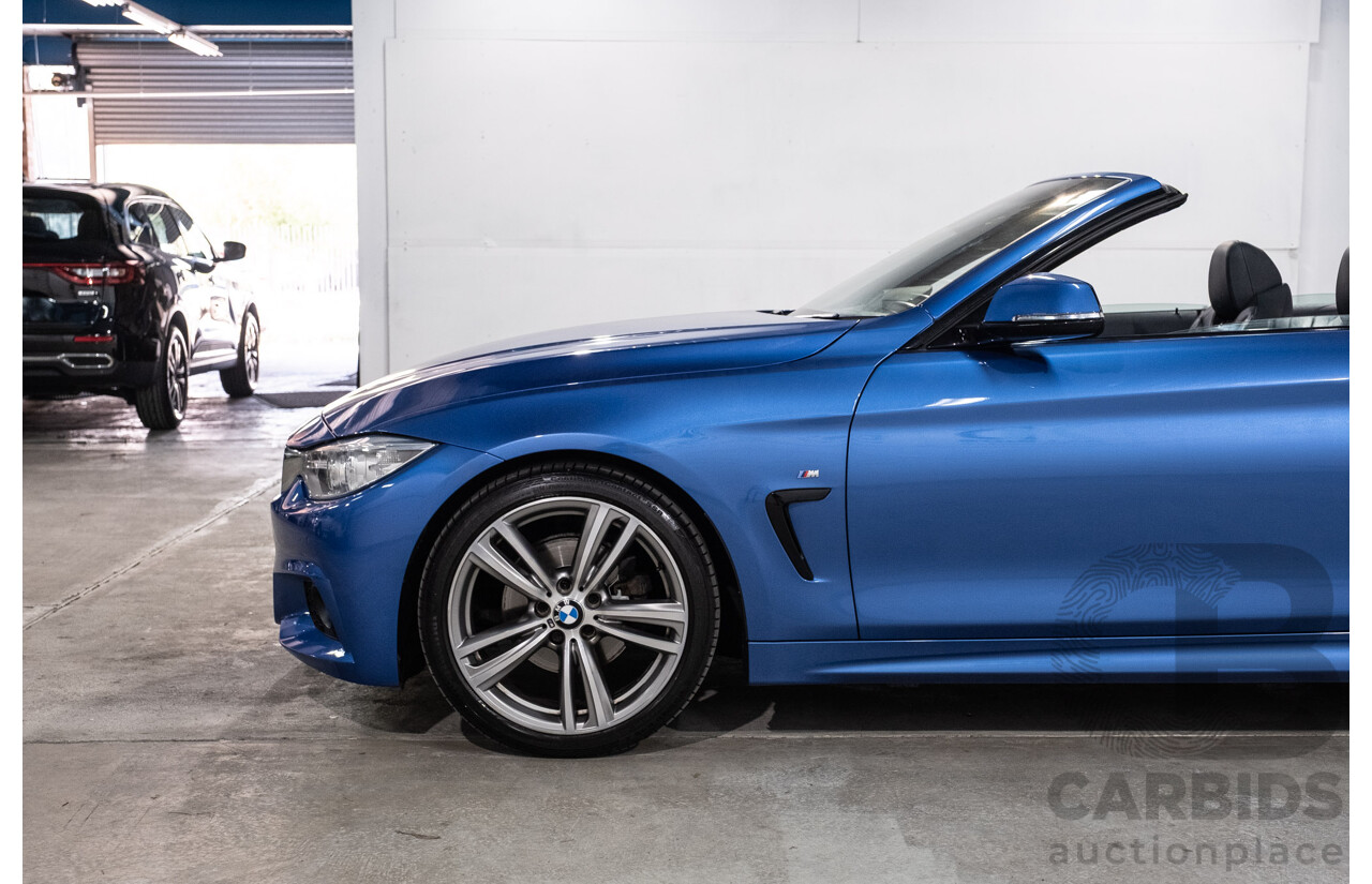10/2014 BMW 420d M Sport F33 2d Convertible Estoril Blue Metallic Turbo Diesel 2.0L