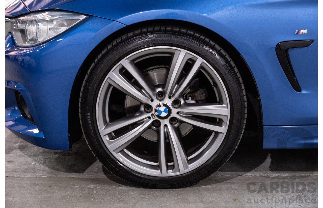 10/2014 BMW 420d M Sport F33 2d Convertible Estoril Blue Metallic Turbo Diesel 2.0L