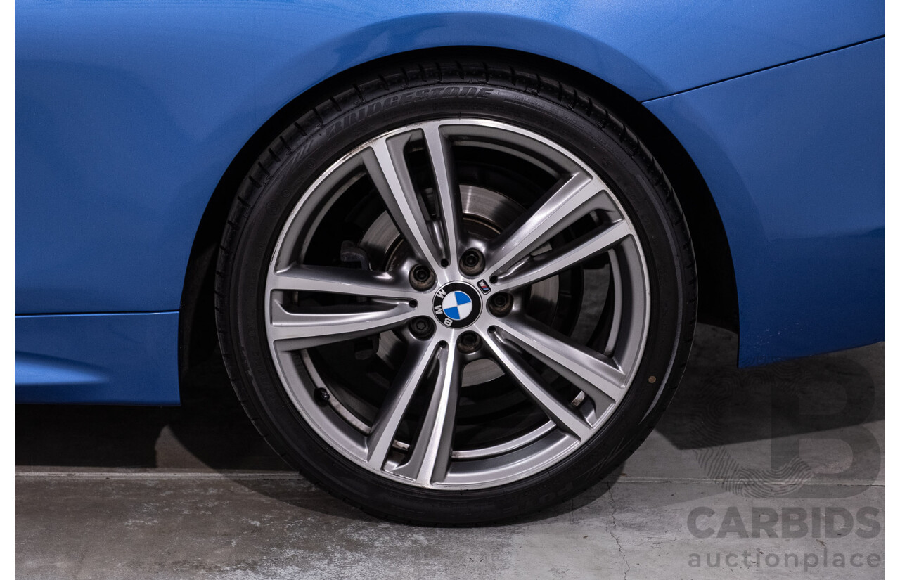 10/2014 BMW 420d M Sport F33 2d Convertible Estoril Blue Metallic Turbo Diesel 2.0L