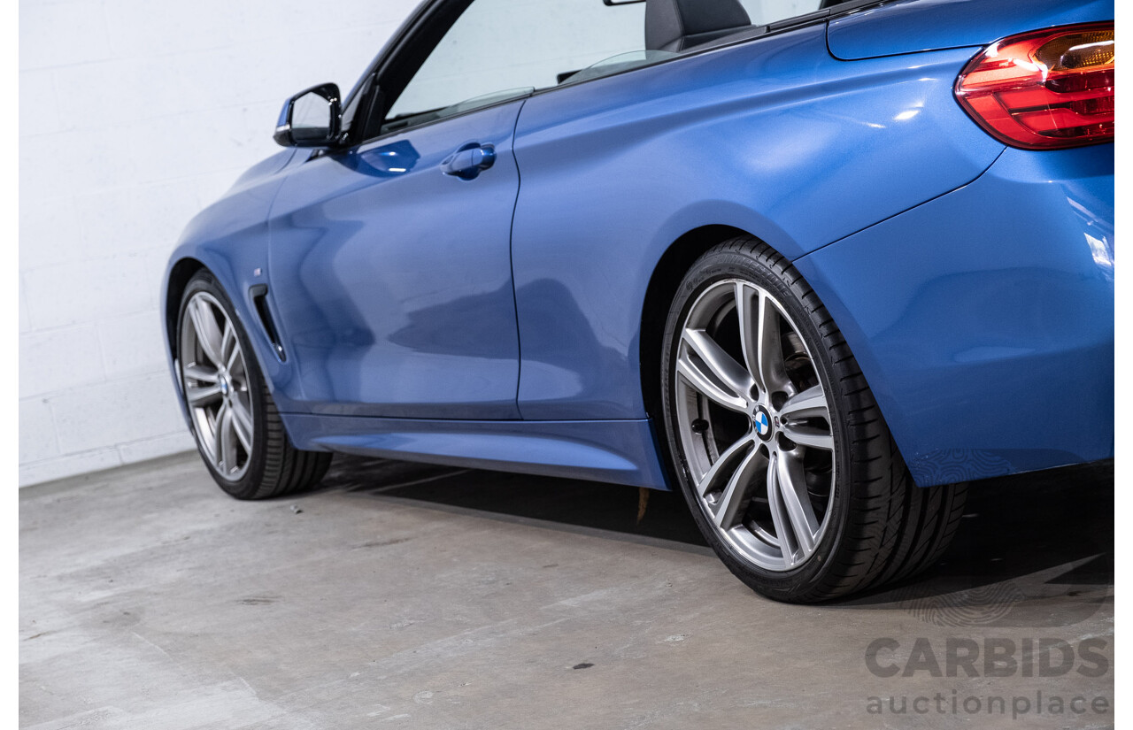 10/2014 BMW 420d M Sport F33 2d Convertible Estoril Blue Metallic Turbo Diesel 2.0L