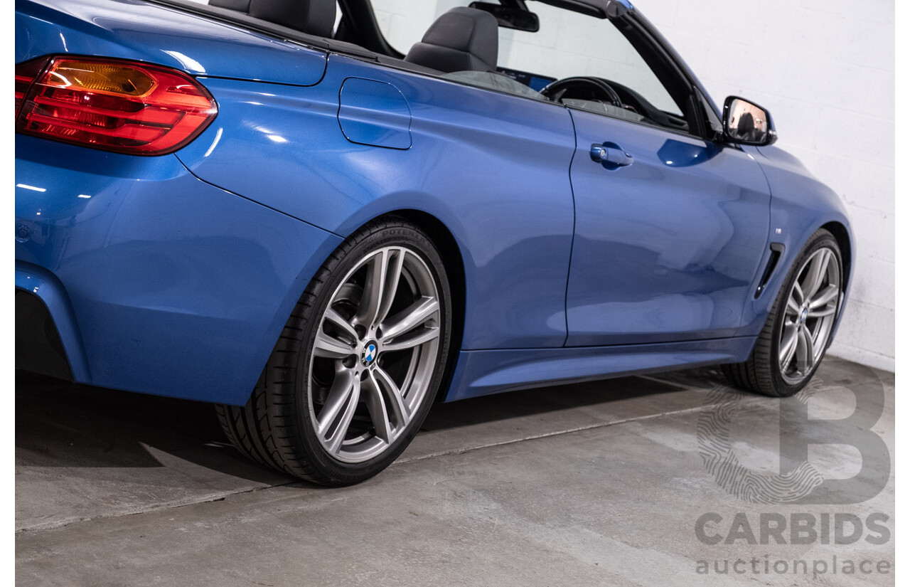 10/2014 BMW 420d M Sport F33 2d Convertible Estoril Blue Metallic Turbo Diesel 2.0L