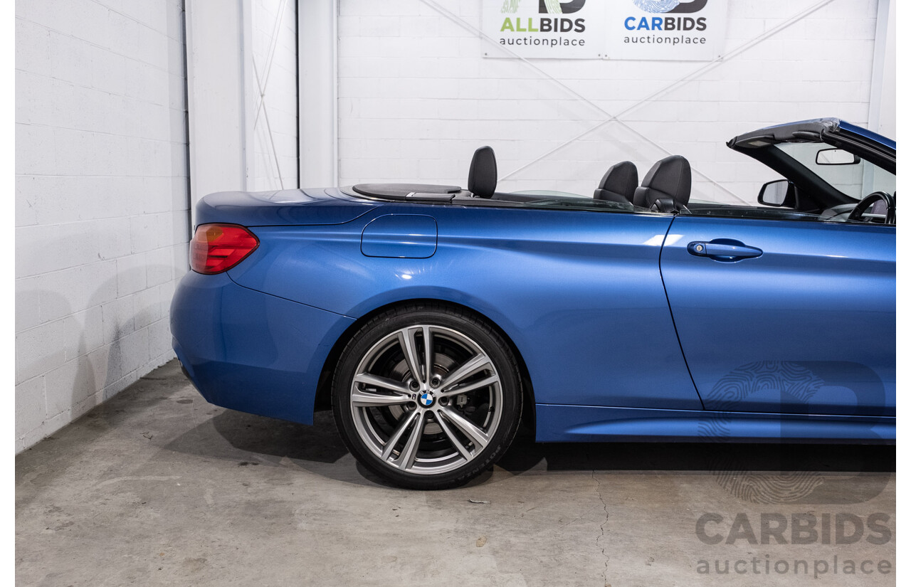 10/2014 BMW 420d M Sport F33 2d Convertible Estoril Blue Metallic Turbo Diesel 2.0L