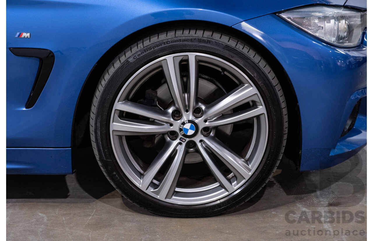 10/2014 BMW 420d M Sport F33 2d Convertible Estoril Blue Metallic Turbo Diesel 2.0L
