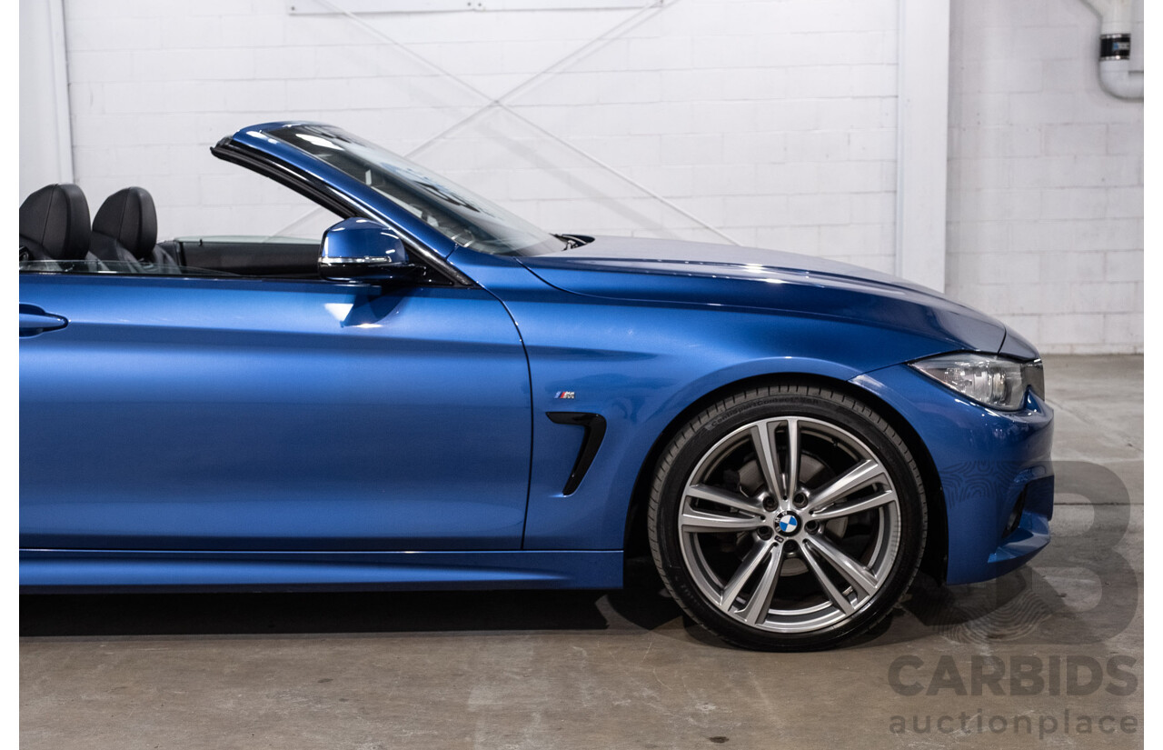 10/2014 BMW 420d M Sport F33 2d Convertible Estoril Blue Metallic Turbo Diesel 2.0L