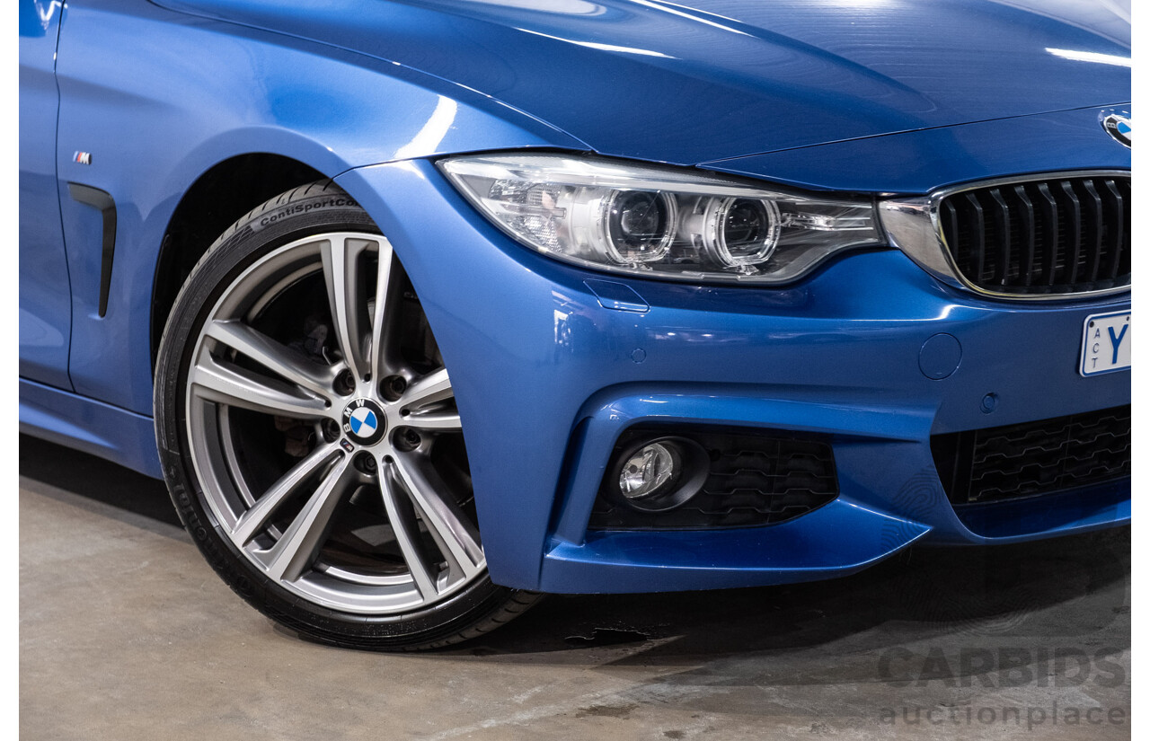 10/2014 BMW 420d M Sport F33 2d Convertible Estoril Blue Metallic Turbo Diesel 2.0L