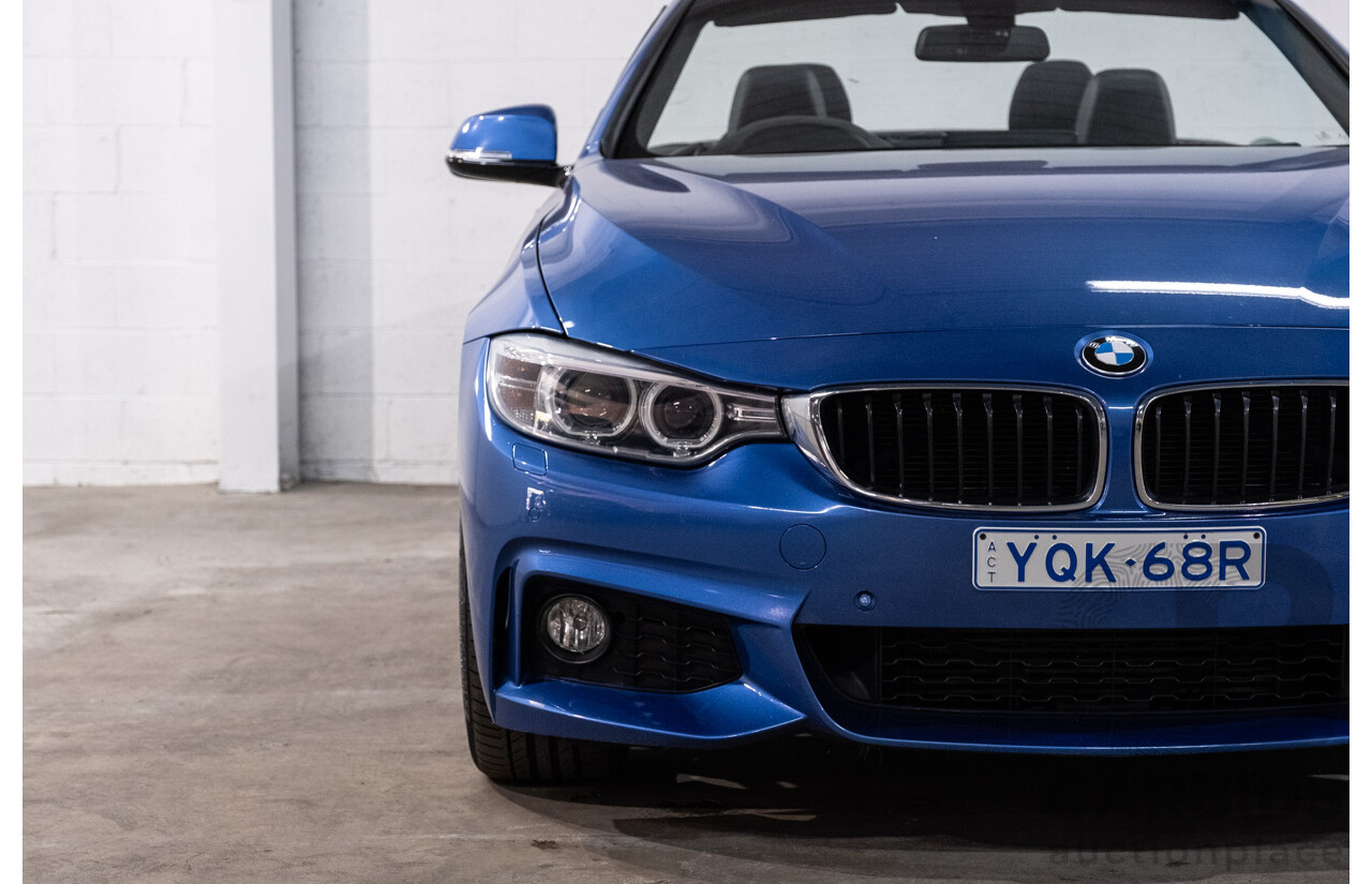 10/2014 BMW 420d M Sport F33 2d Convertible Estoril Blue Metallic Turbo Diesel 2.0L