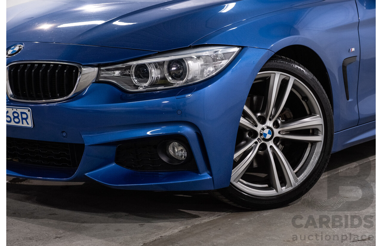 10/2014 BMW 420d M Sport F33 2d Convertible Estoril Blue Metallic Turbo Diesel 2.0L