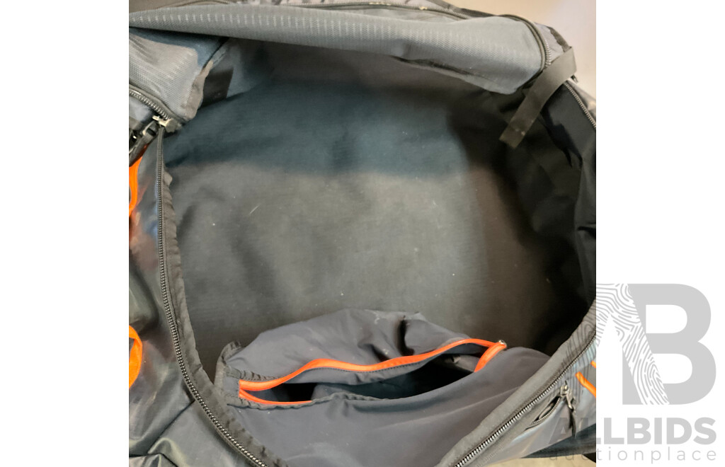 MACPAC 70L Expedition Duffel Bag &  Uber Light Down Vest V2 - Black - Size S