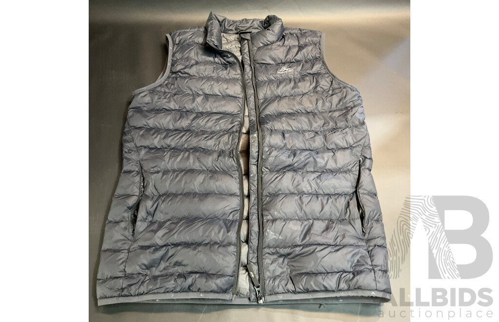 MACPAC 70L Expedition Duffel Bag &  Uber Light Down Vest V2 - Black - Size S