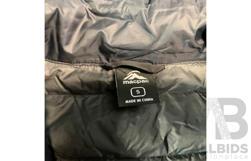 MACPAC 70L Expedition Duffel Bag &  Uber Light Down Vest V2 - Black - Size S